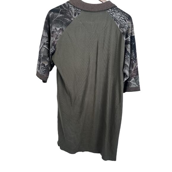 Cabela's Mens Green Short Sleeve Camouflage Accent Polo Size Medium - Picture 6 of 6